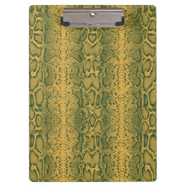 Geel Groene Slang Huid Dierenprint Klembord