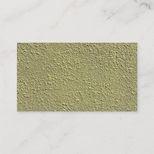 Geel-groene Stucco-structuur Visitekaartje (Voorkant)