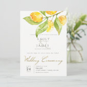 GEEL GROENE WATERVERF FOLIAGE OLIJFWEDING KAART (Staand voorkant)