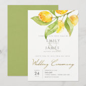 GEEL GROENE WATERVERF FOLIAGE OLIJFWEDING KAART (Voorkant / Achterkant)