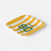 Geel & GroenSport Team Aangepaste Naam Team Papieren Bordje (Gebogen)