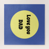 Geel Grote Dot Vierkante Sticker Legpuzzel (Horizontaal)