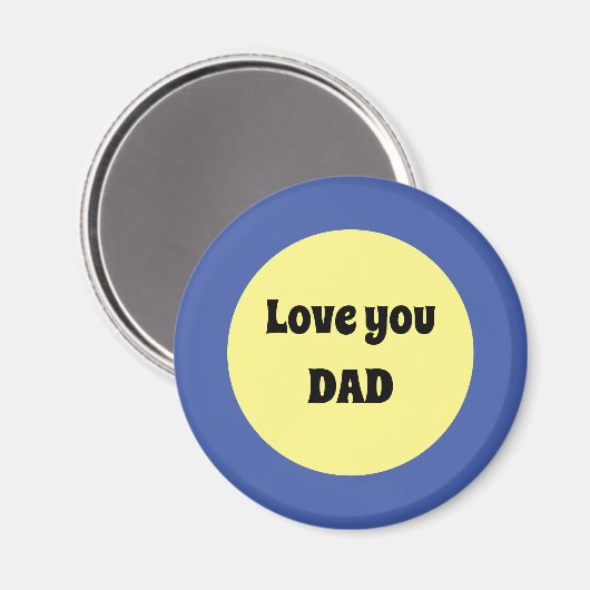 Geel Grote Dot Vierkante Sticker Magneet (Voorkant / Achterkant)