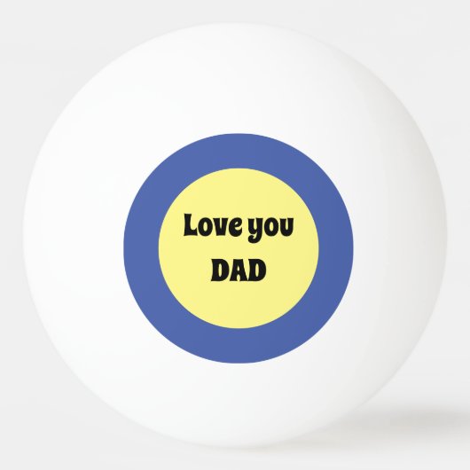 Geel Grote Dot Vierkante Sticker Pingpongbal (Achterkant)