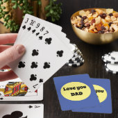 Geel Grote Dot Vierkante Sticker Pokerkaarten (Insitu)