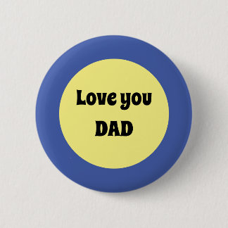 Geel Grote Dot Vierkante Sticker Ronde Button 5,7 Cm