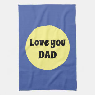 Geel Grote Dot Vierkante Sticker Theedoek