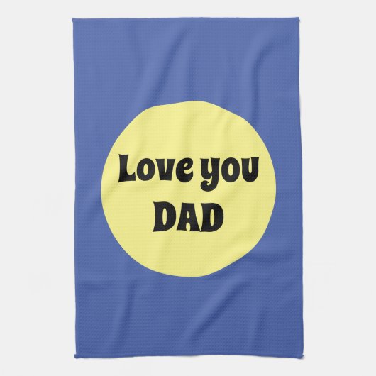 Geel Grote Dot Vierkante Sticker Theedoek (Verticaal)