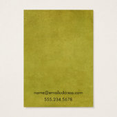 Geel  Grunge Ketting Houder Display Kaart (Achterkant)