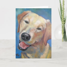 Geel hallo! Het Wenskaart van de Kunst van het Kaart