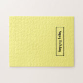 Geel Happy Birthday Frustratie Legpuzzel (Horizontaal)