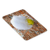 Geel Happy Face Antenna Topper, Fluffy Snow Pet Magneet (Rechterzijde)