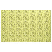 Geel Happy Face Patroon Print Stof (Fat Quarter)