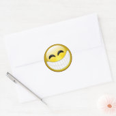 Geel Happy Smilie Gezicht Stickers (Envelop)