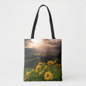 Geel Hardy Sunflower Art Beste zonnebloempotfoto's Tote Bag (Voorkant)