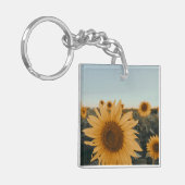 Geel Hardy Sunflower Best Sunflower Photos Sleutelhanger (Voorkant Links)