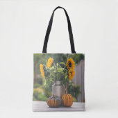 Geel Hardy Sunflower Best Sunflower Photos Tote Bag (Voorkant)