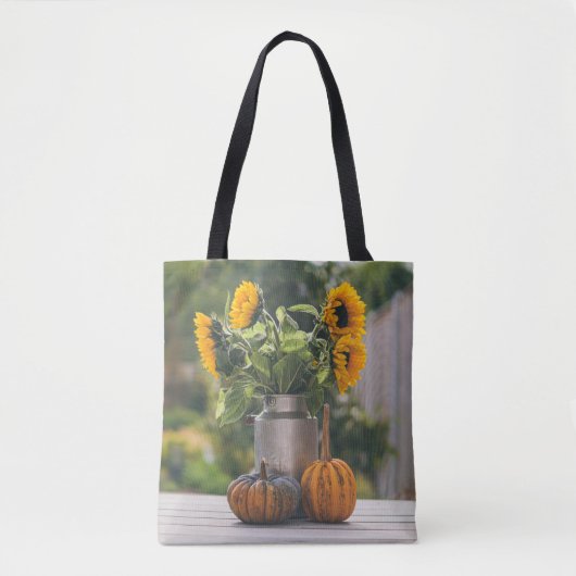 Geel Hardy Sunflower Best Sunflower Photos Tote Bag (Voorkant)