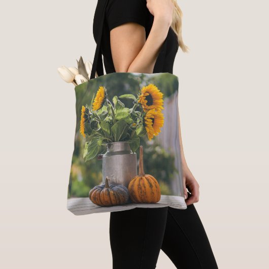Geel Hardy Sunflower Best Sunflower Photos Tote Bag (Dichtbij)
