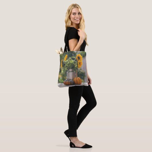 Geel Hardy Sunflower Best Sunflower Photos Tote Bag (Op model)