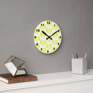 Geel Hart Design Ronde Klok