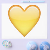 Geel hart - Emoji Flyer (Enkel)