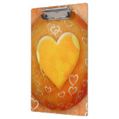Geel hart klembord (Links)