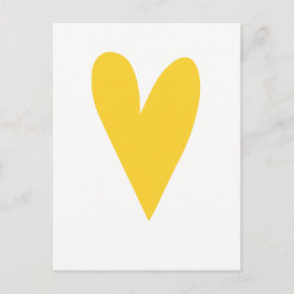 Geel hart |Maken op boterbekertje | MOTIVATIE Briefkaart