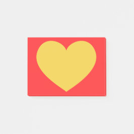 Geel hart post-it® notes