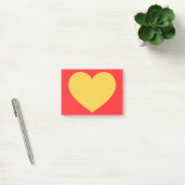 Geel hart post-it® notes (Kantoor)