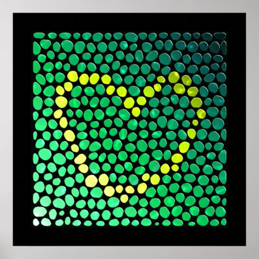 geel hart poster (Voorkant)