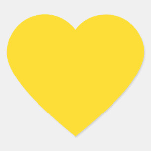 Geel Hart Sticker