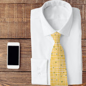 Geel hart stropdas