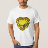 Geel hart t-shirt (Voorkant)
