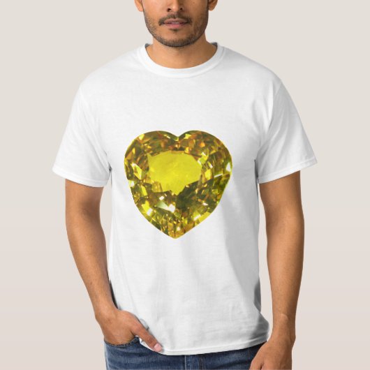 Geel hart t-shirt (Voorkant)