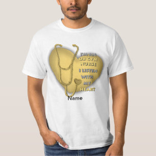 Geel hart van Gyn Nurse T-shirt