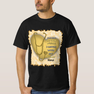 Geel hart van Gyn Nurse T-shirt
