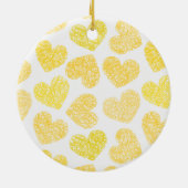 Geel harten Ornament (Achterkant)