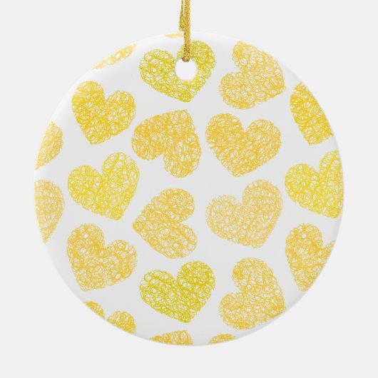 Geel harten Ornament (Achterkant)