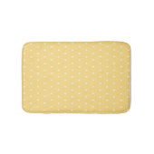 Geel Hartjes Patroon Badmat (Voorkant)