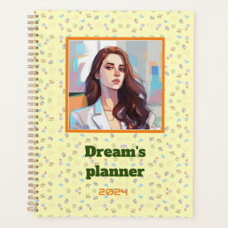 Geel Heerlijk beer Gepersonaliseerde Planner