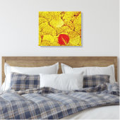 Geel Herfst - Verpakte schilderkunst canvas Afdruk (Insitu (Slaapkamer))