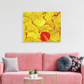 Geel Herfst - Verpakte schilderkunst canvas Afdruk (Insitu (Woonkamer))