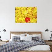 Geel Herfst - Verpakte schilderkunst canvas Afdruk (Insitu (Slaapkamer))