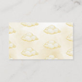 Geel Hete Luchtballon Luier Raffle Baby shower Informatiekaartje (Achterkant)