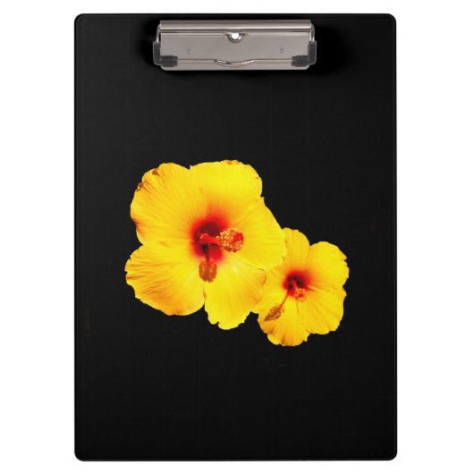 Geel Hibiscus-klembord Klembord (Voorkant)