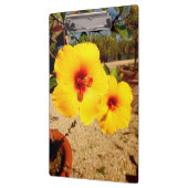 Geel Hibiscus-klembord Klembord (Links)