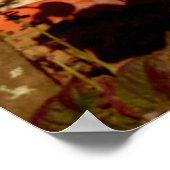 Geel Hibiscus Poster (Hoek)