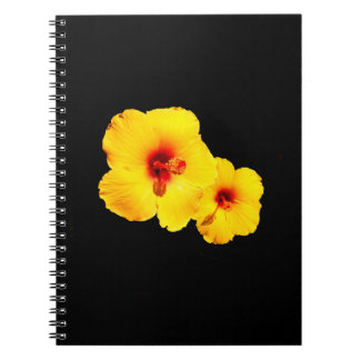 Geel Hibiscus Spiral Notitieboek