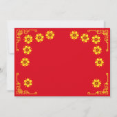 Geel Hoa Mai Blossoms Tanging t Nieuwjaar Kaart (Achterkant)